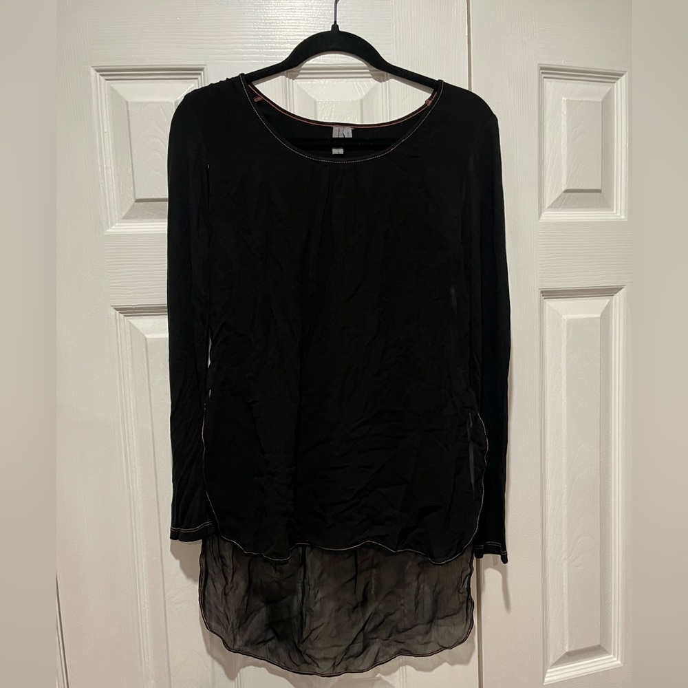 Anthropologie bl^nk long sleeve layered top